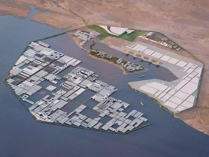 Oxagon - Neom Saudi arabia 3D model