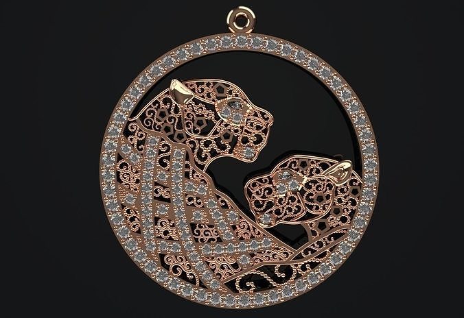 Tiger Pendent Jewelry Code-JST022 3D print model