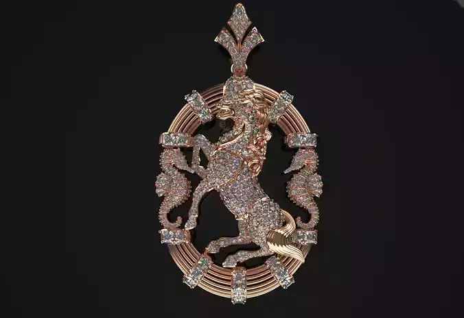 Horse Pendent Jewelry Code-JST021