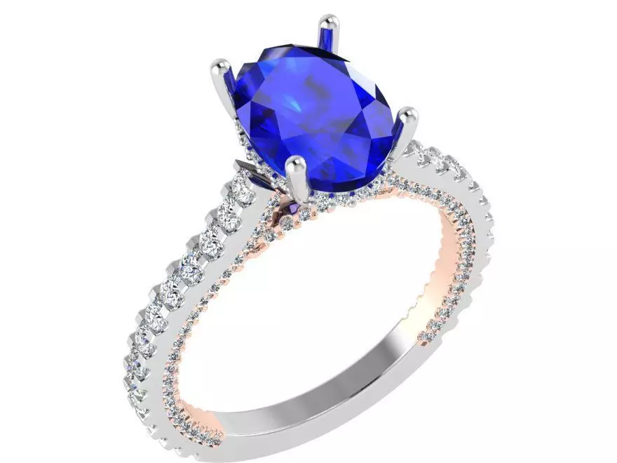 Oval Cut Ring 3306 Free 3D print model