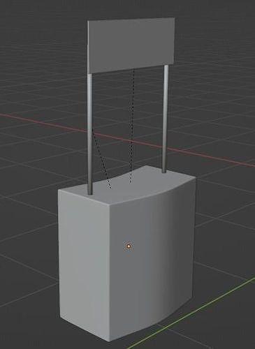 Counter publicitario Free 3D model