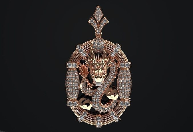 Dragon Pendent Jewelry Code-JST018 3D print model