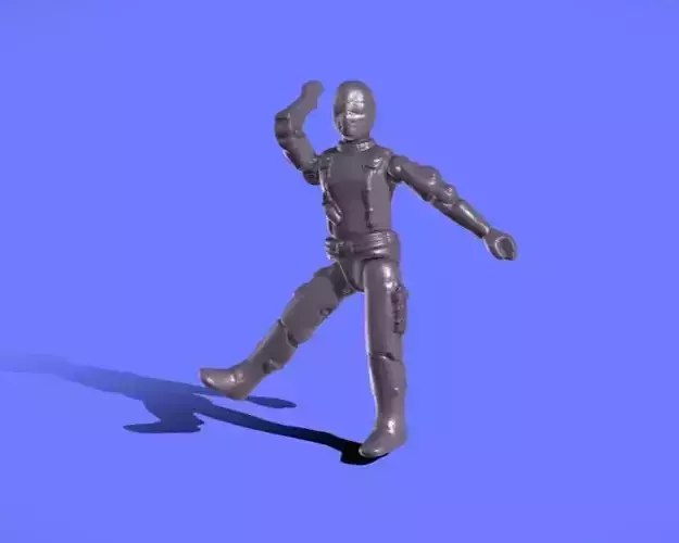 1982 GIJOE - SNAKE EYES - 3D SCAN -