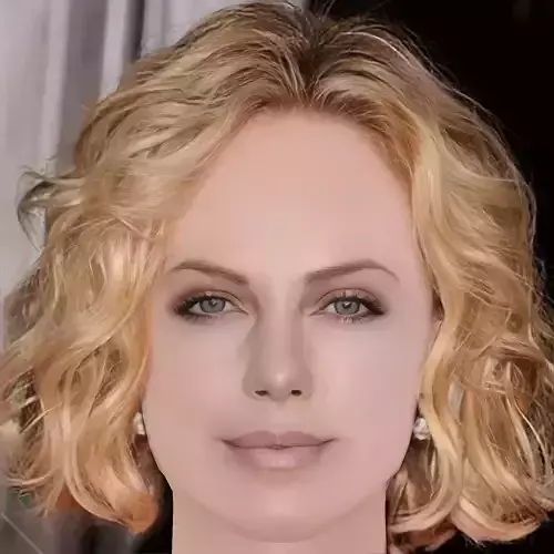 Charlize Theron Head - No Hair - Low poly head for game