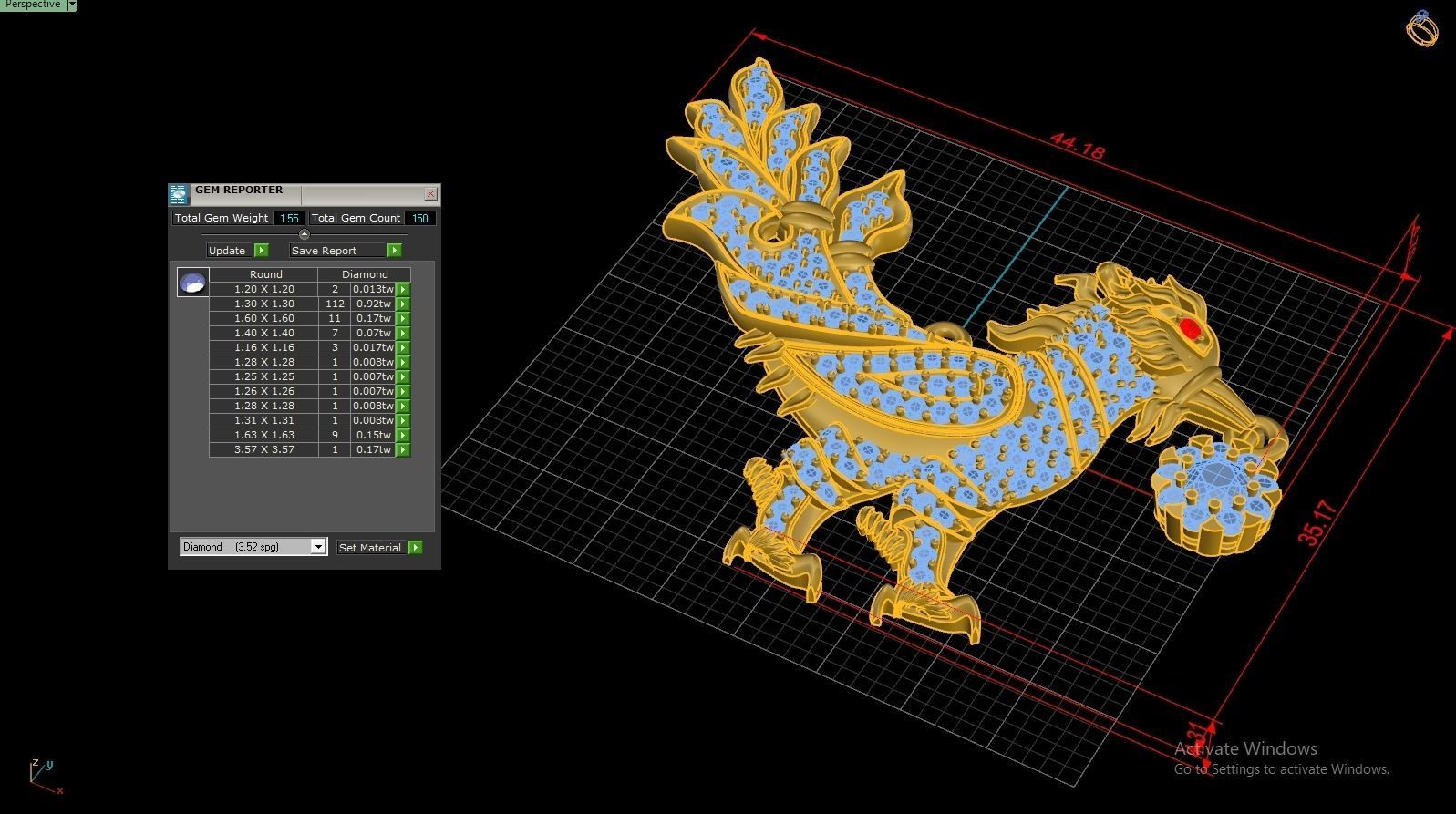 Kinnaree Pendent Jewelry Code-JST015 3D print model_4