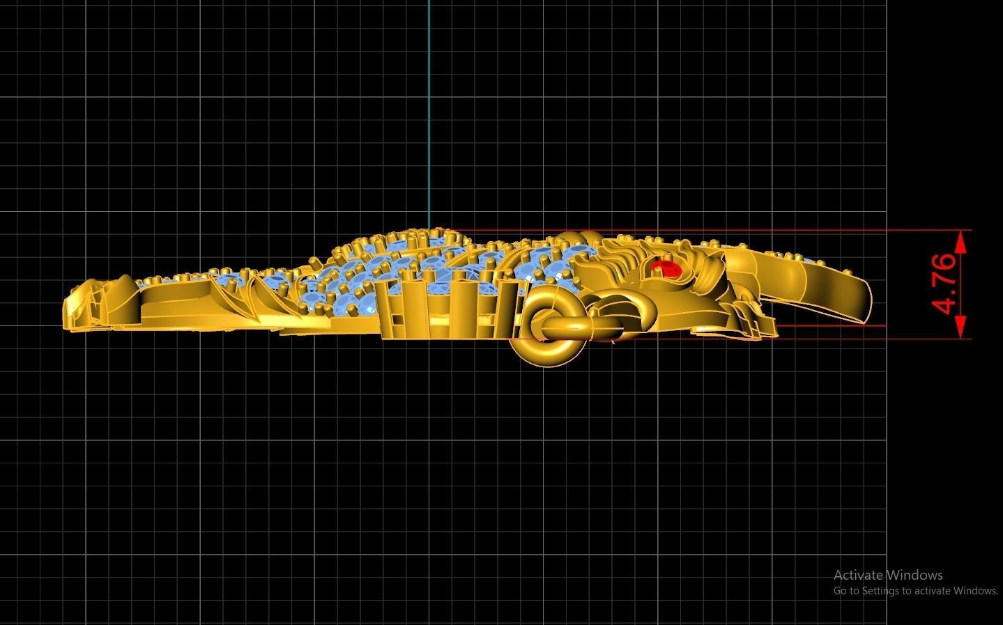 Kinnaree Pendent Jewelry Code-JST015 3D print model_3