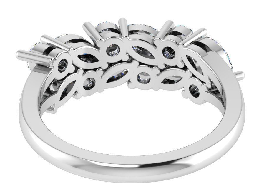 Basket Setting Diamond Ring 3309 3D print model_3