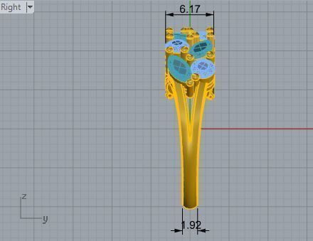 Basket Setting Diamond Ring 3309 3D print model_6