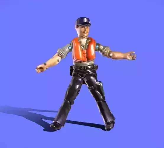 1984 GI JOE CUTTER - HOVERCRAFT DRIVER - 3D SCAN - 3D print model