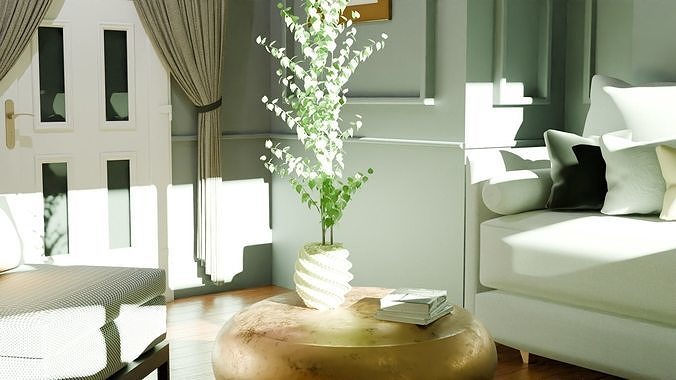 a relaxation room for friends Free 3D model