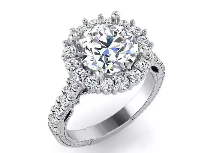 Round Halo Ring 3314