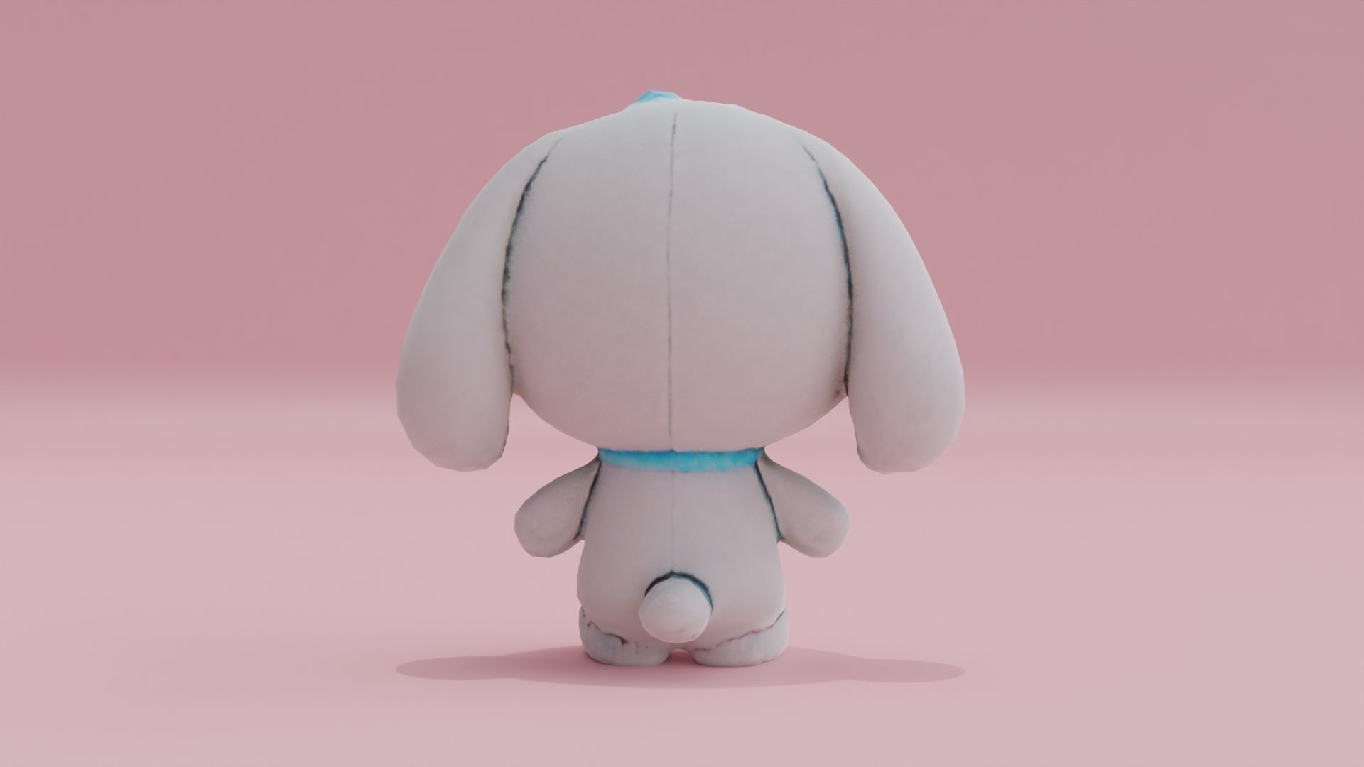 Cinnamoroll Fluffy Toy Low-poly 3D model_5