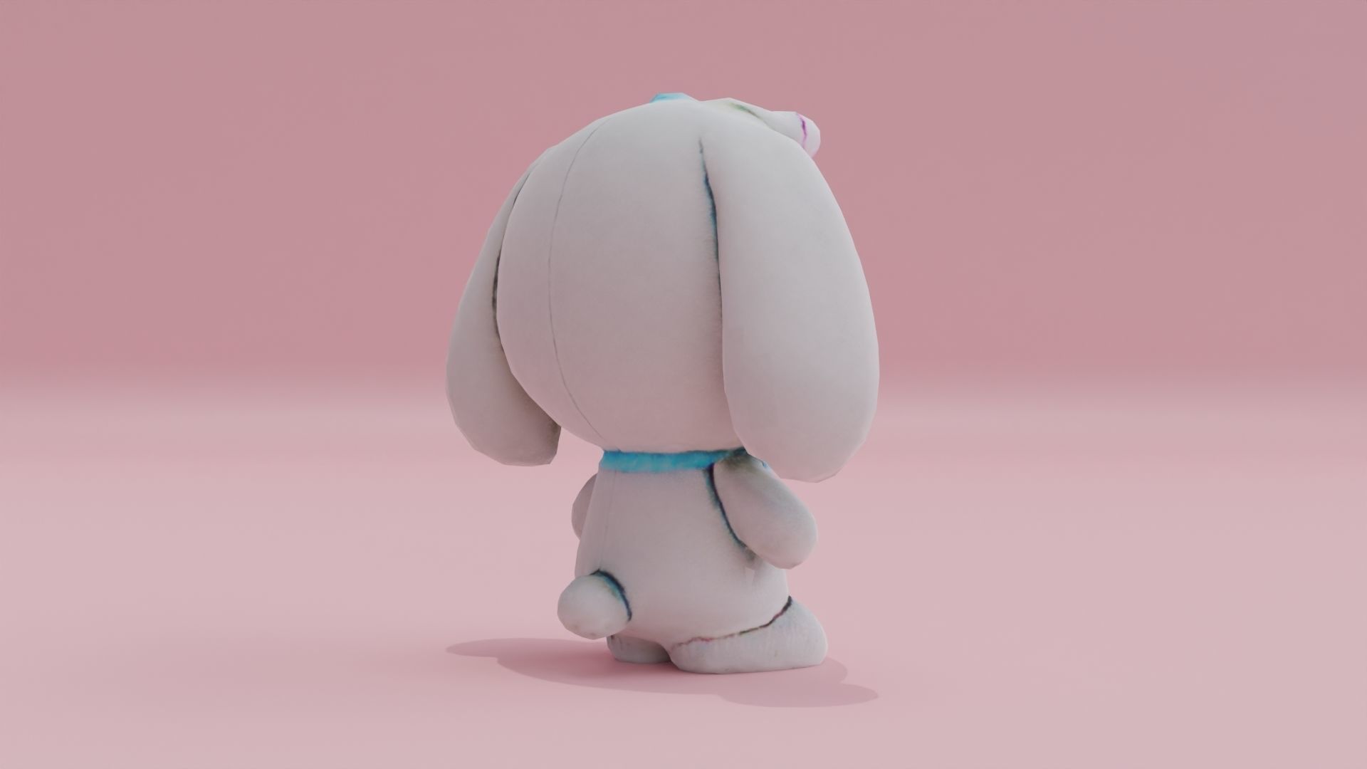 Cinnamoroll Fluffy Toy Low-poly 3D model_7