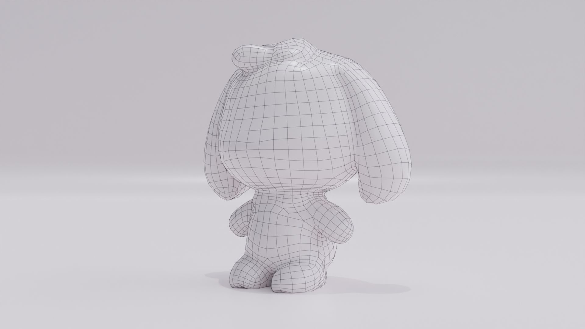 Cinnamoroll Fluffy Toy Low-poly 3D model_12
