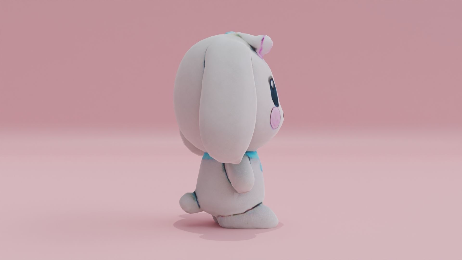 Cinnamoroll Fluffy Toy Low-poly 3D model_8