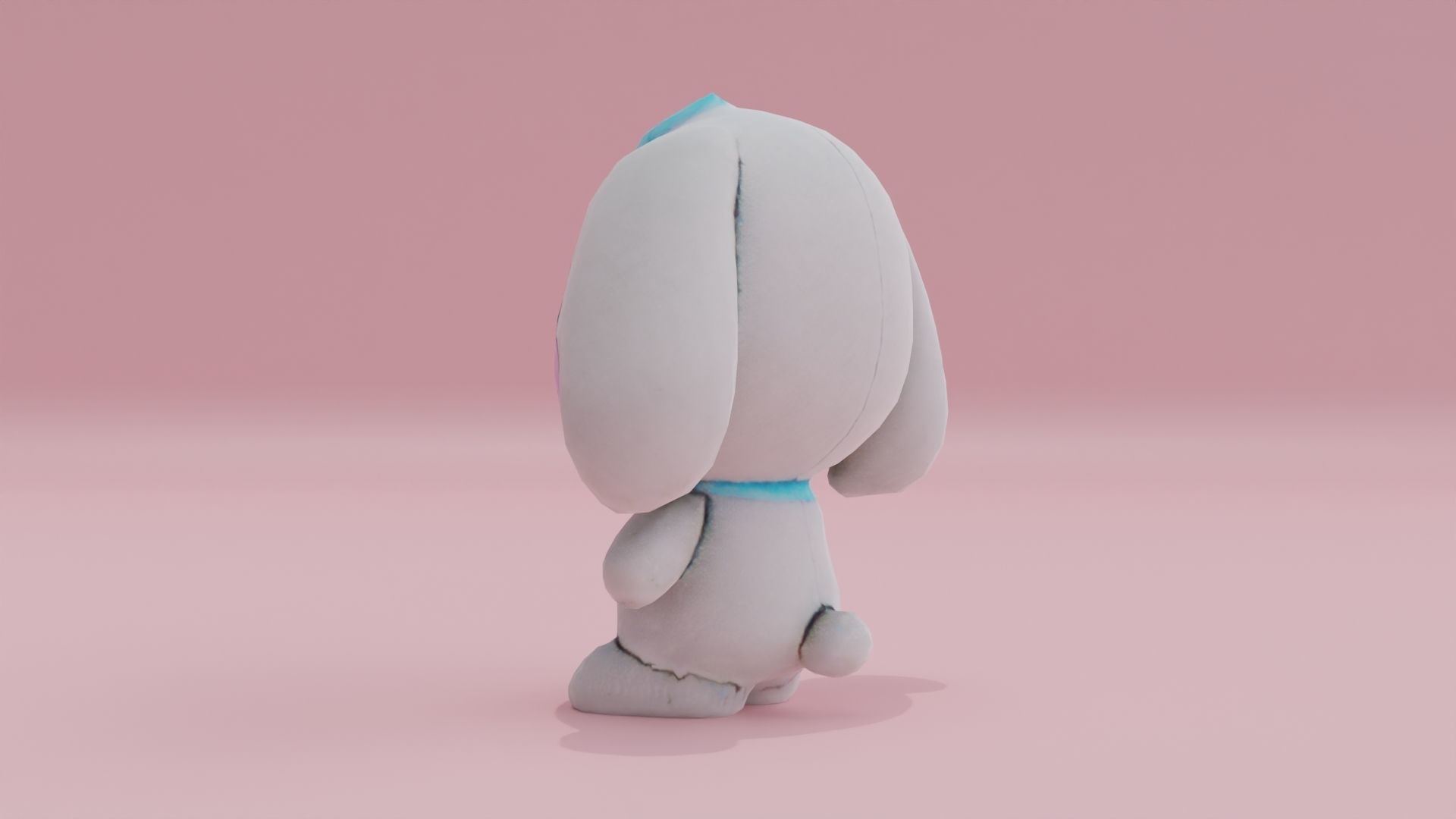Cinnamoroll Fluffy Toy Low-poly 3D model_4