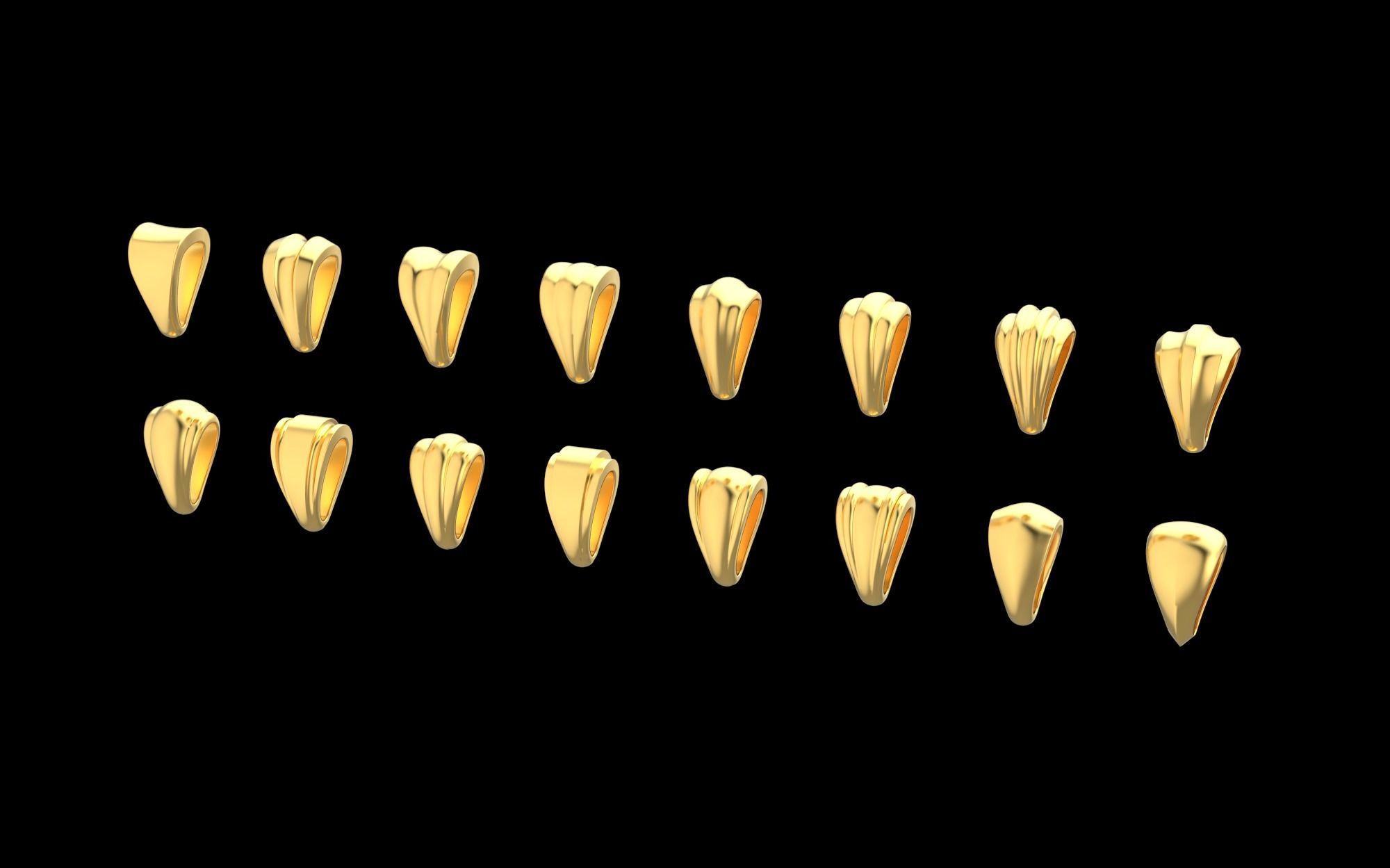 pendants bails 0503 3D print model_2