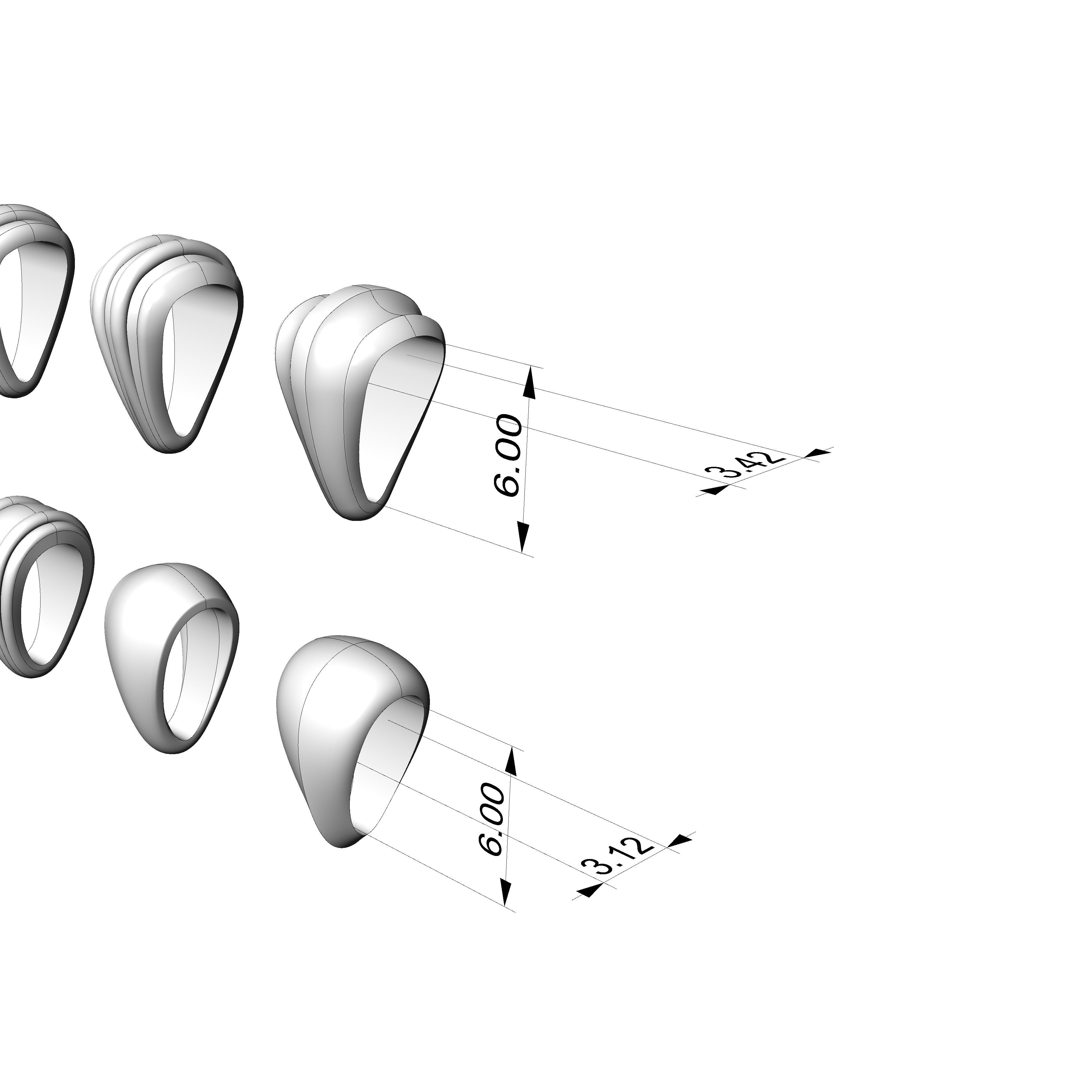 pendants bails 0503 3D print model_3