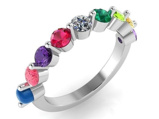 Round Cut Band Ring 3316 Free 3D print model