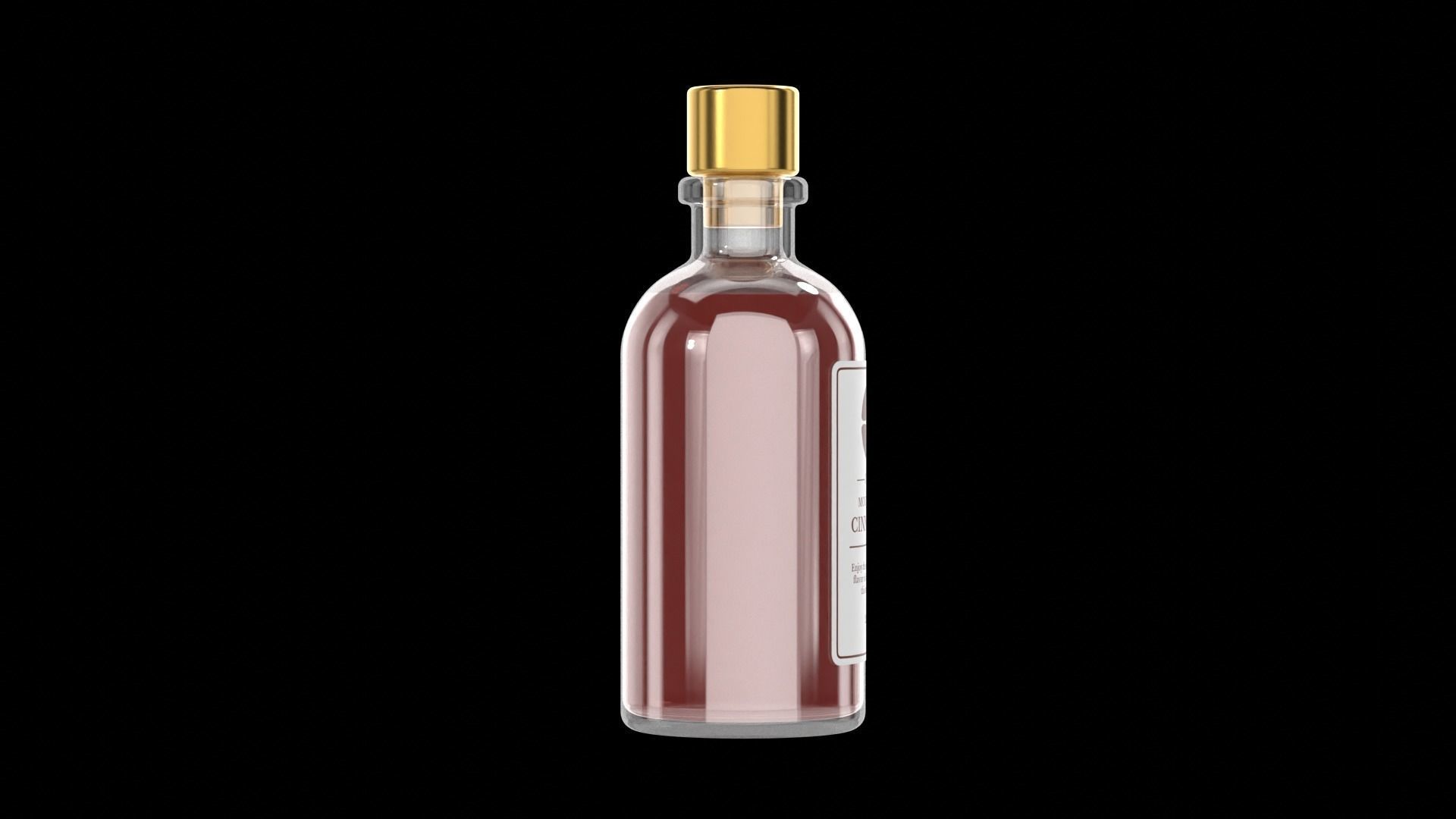 Mouthwash Bottle 3D model_3