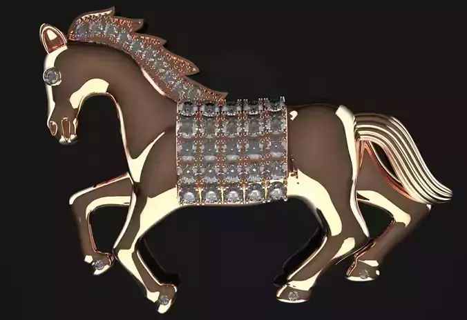 Horse Pendent Jewelry Code-JST005