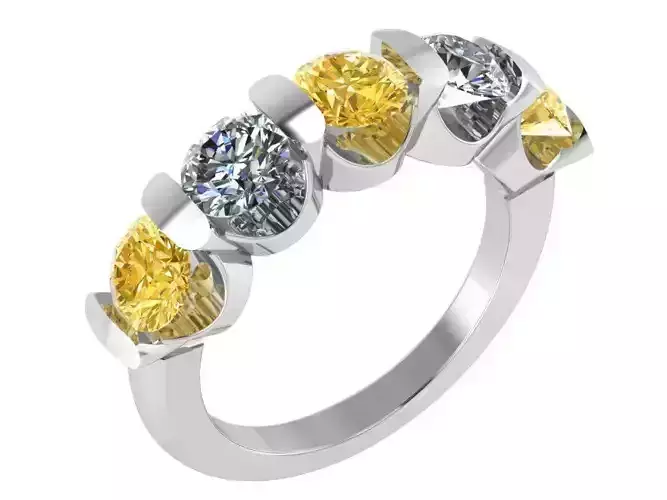 Round Cut Band Ring 3320