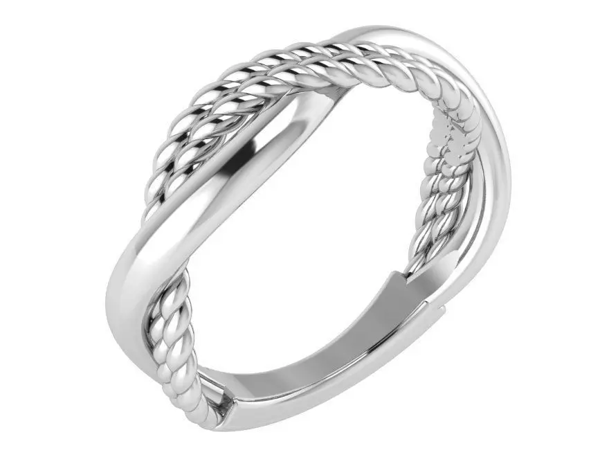 Twisted Band Ring 3321 3D print model