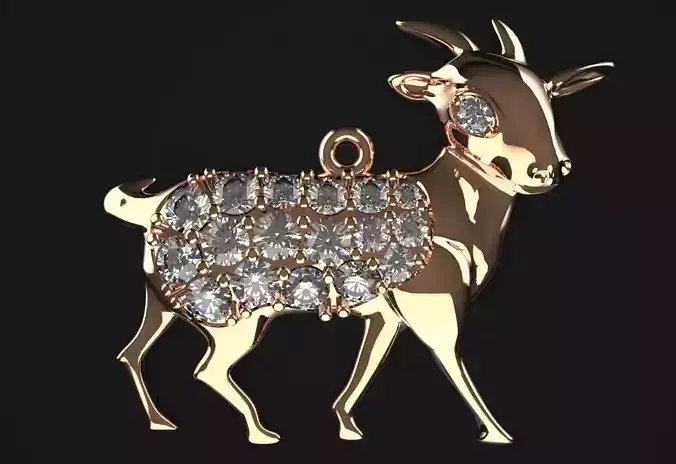 Cow Pendent Jewelry Code-JST002