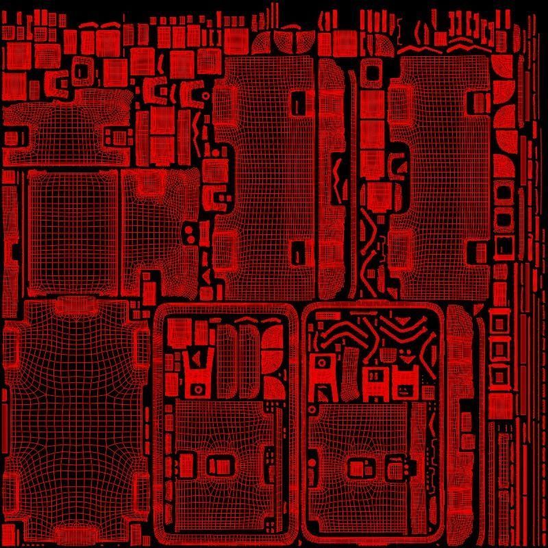 Food Delivery Drone quad copter 3D model_16