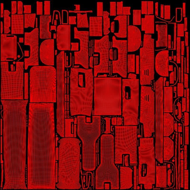 Food Delivery Drone quad copter 3D model_12