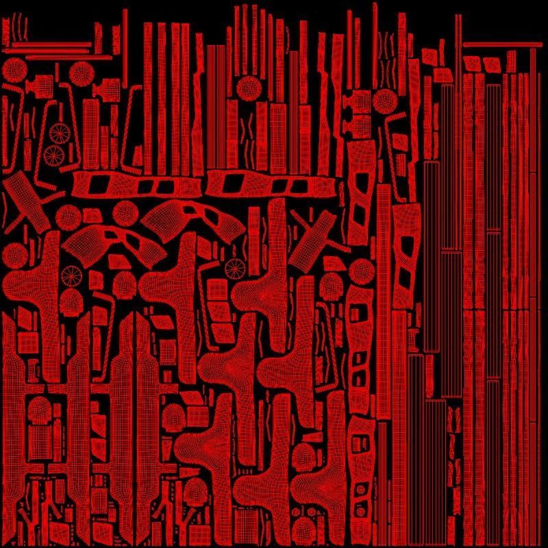 Food Delivery Drone quad copter 3D model_15