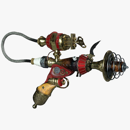 Steampunk Weapon - PBR 3D model