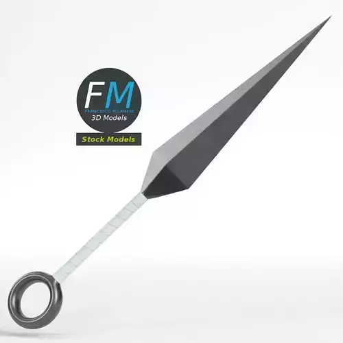 Japanese Kunai 3D model