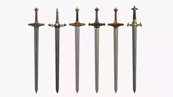 Sword Collection Low Poly