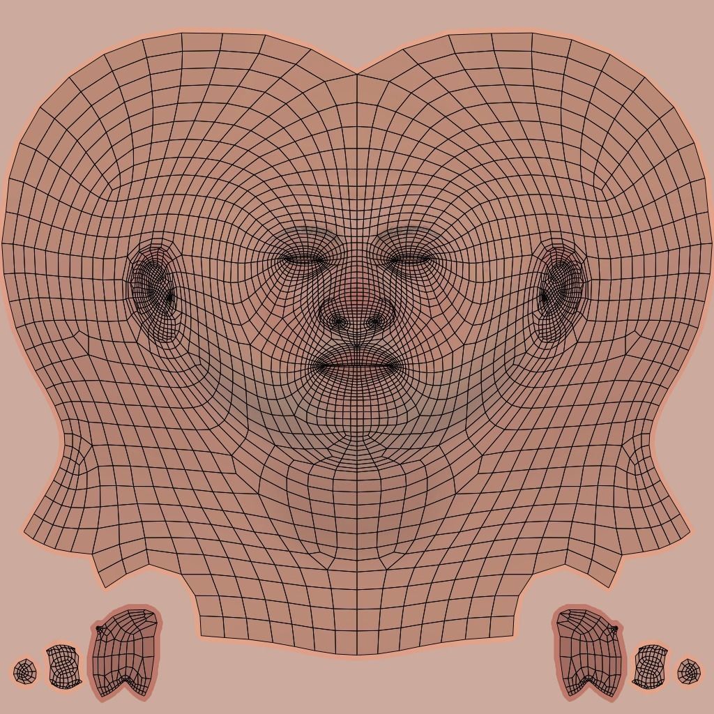 Pixar-Style Uncle Character rigged Low-poly 3D model_63