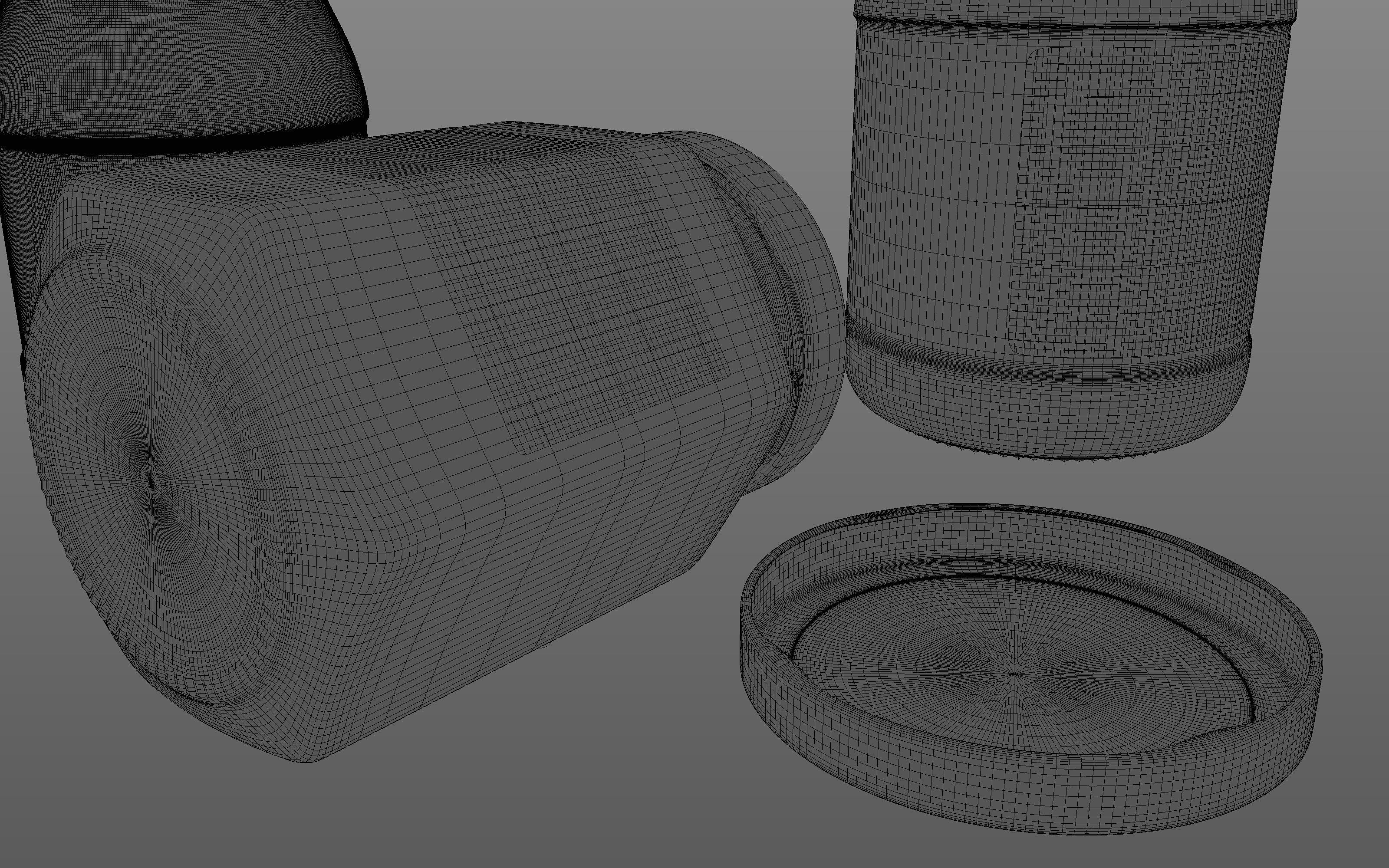 Glass Jars Set 3D model_11