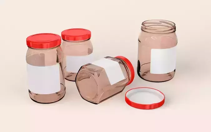 Glass Jars Set