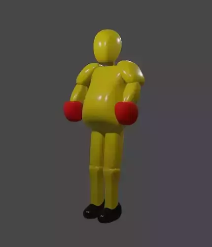 Simple Low Poly Boxer Rigged