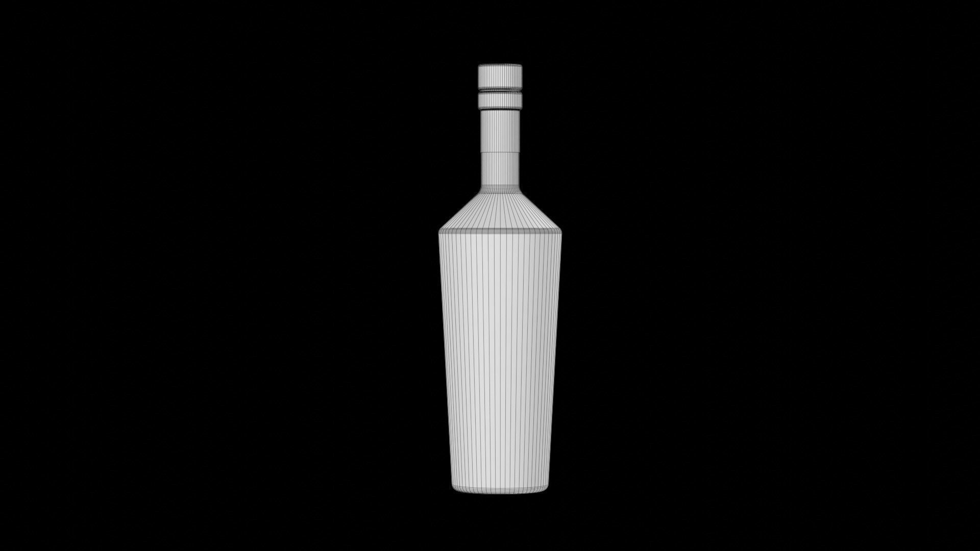 Vodka Bottle 3D model_5