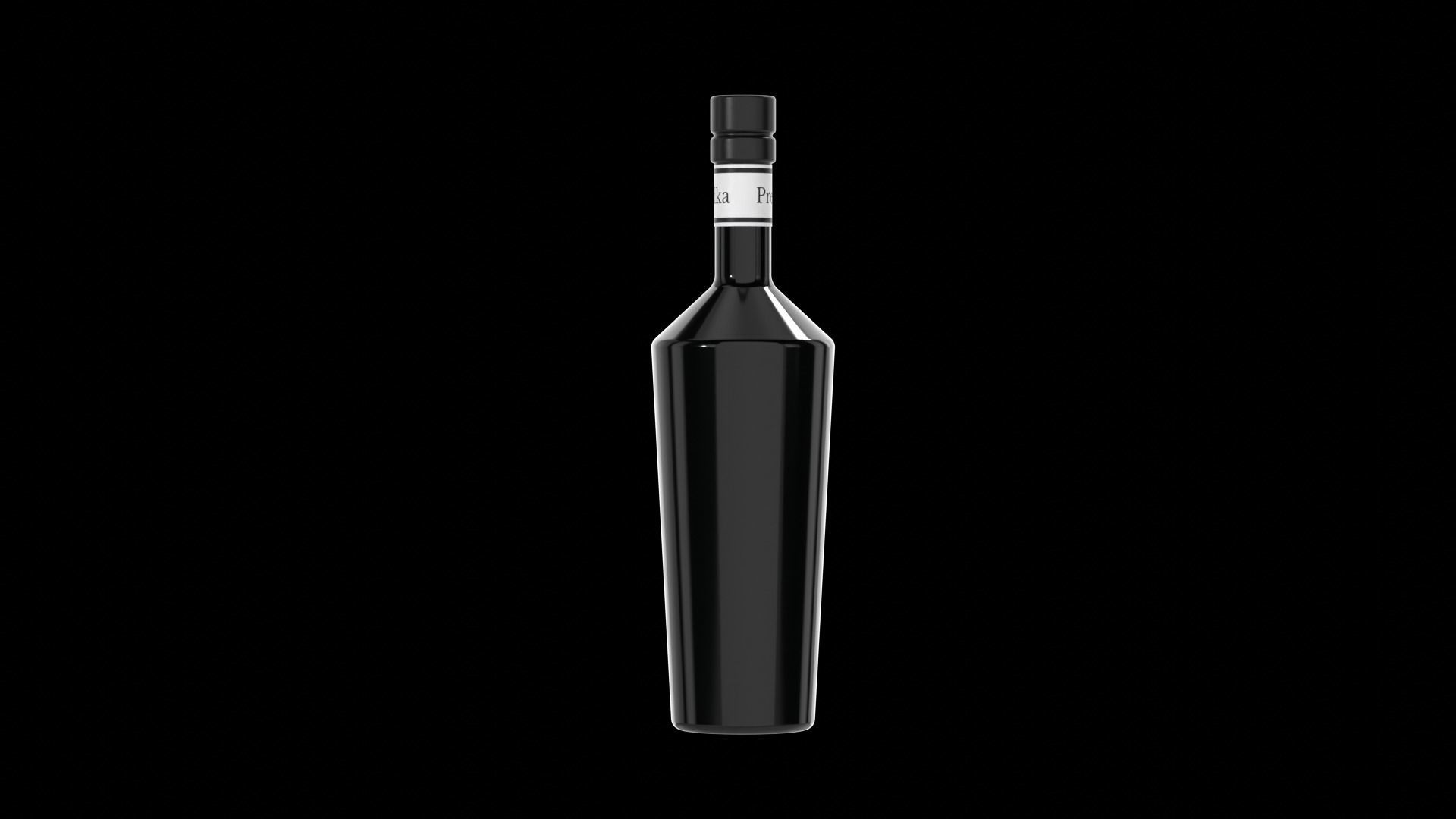 Vodka Bottle 3D model_2