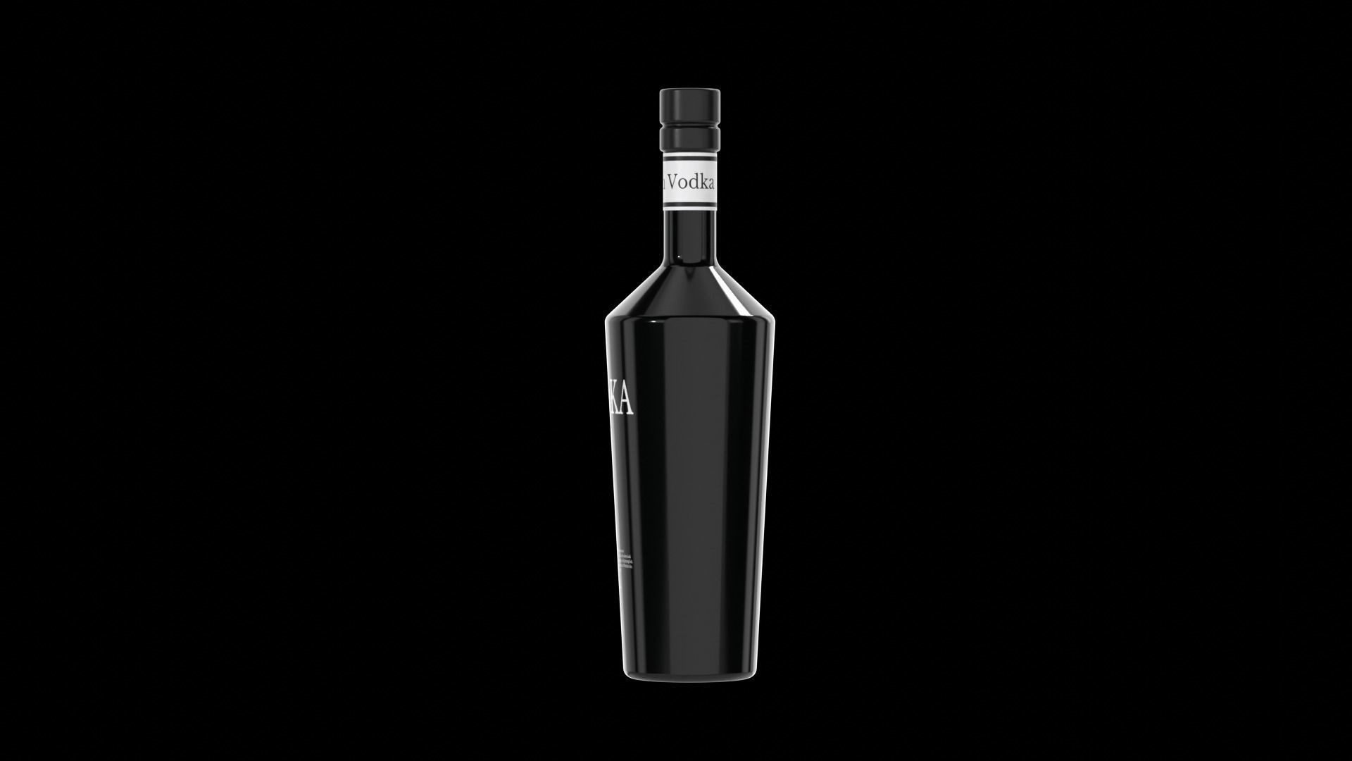 Vodka Bottle 3D model_1