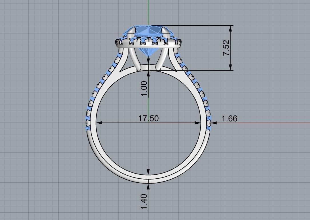 engagement ring  05 3D print model_10