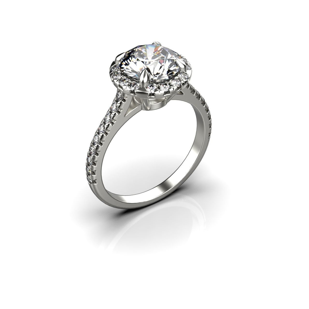 engagement ring  05 3D print model_1