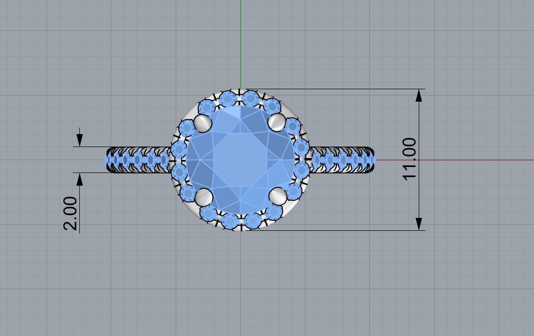 engagement ring  05 3D print model_11