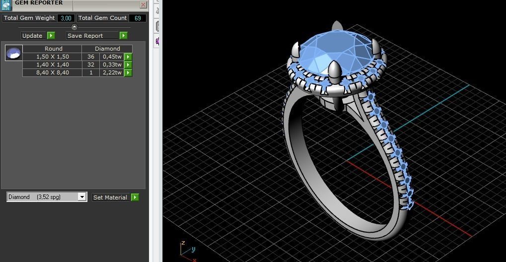 engagement ring  05 3D print model_13