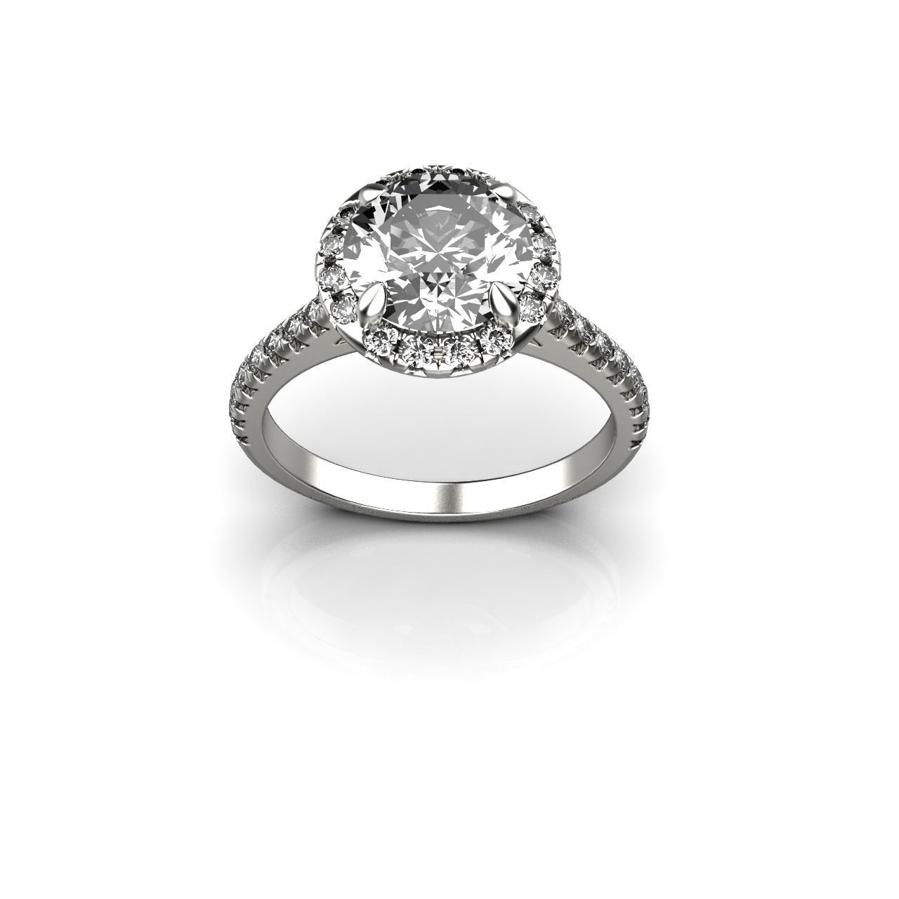 engagement ring  05 3D print model_2