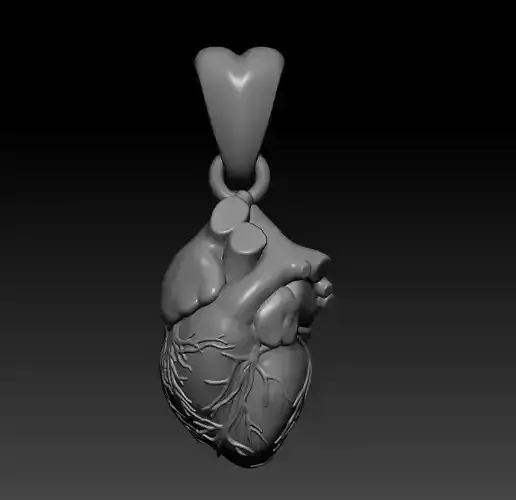 Pendant Heart 3D print model