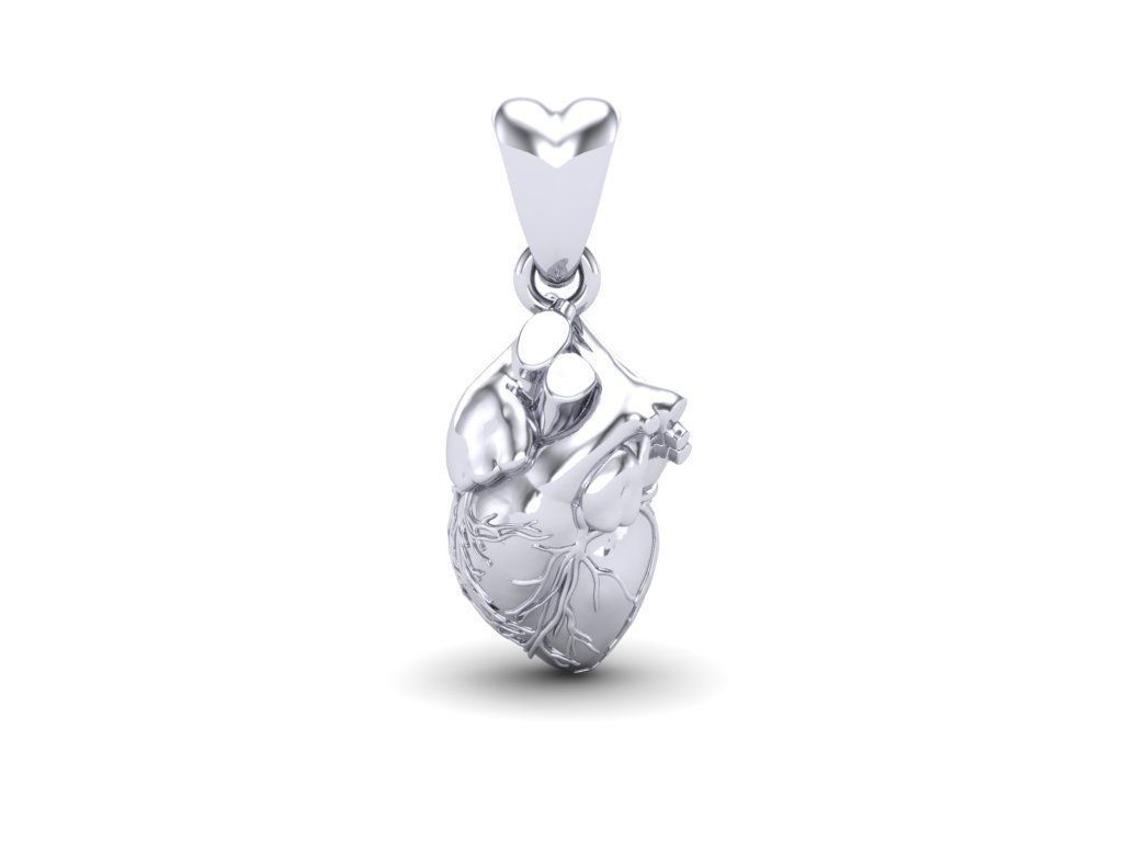 Pendant Heart 3D print model_8