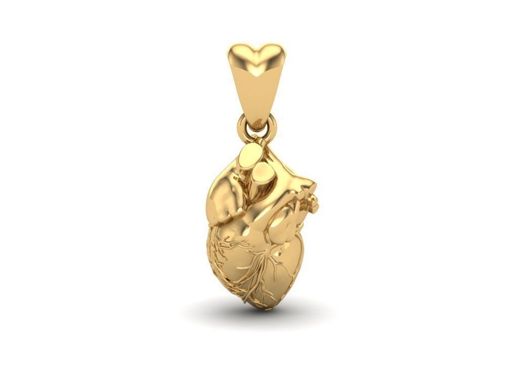Pendant Heart 3D print model_5