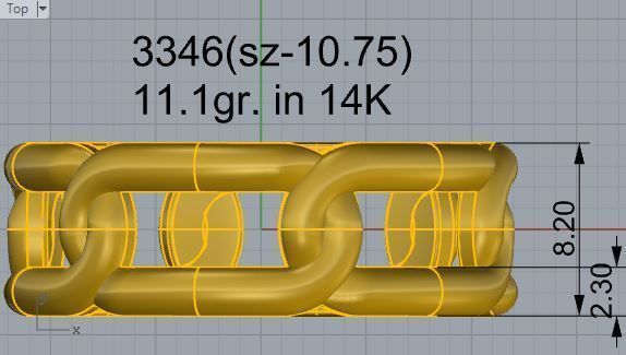 Chain Ring 3346 3D print model_4